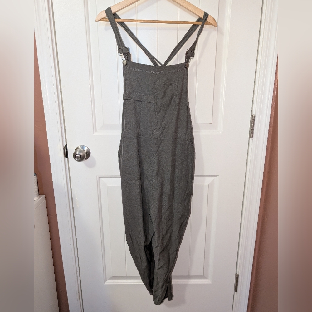 Y2K Fatigues Silk Blend Overalls Women's Small/Medium Grey